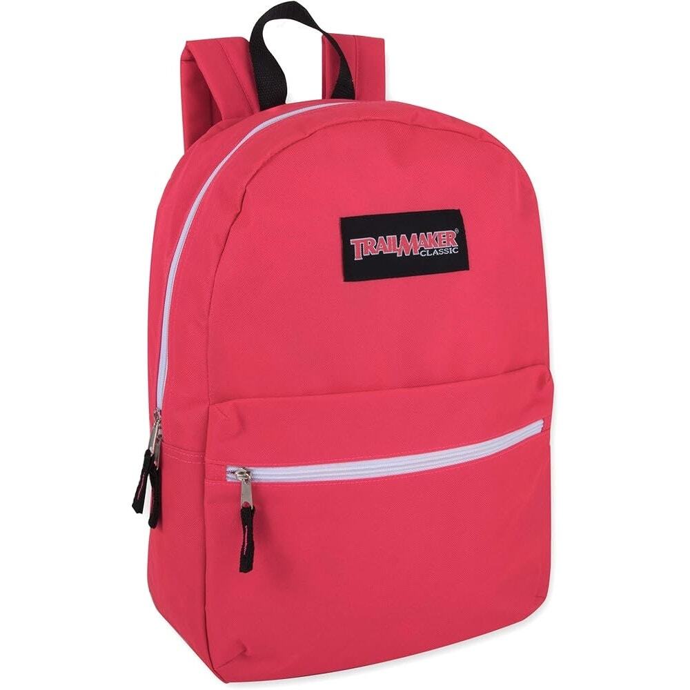 Trailmaker Classic Backpack Neon Pink School Bag Lightweight Travel Unisex NWT